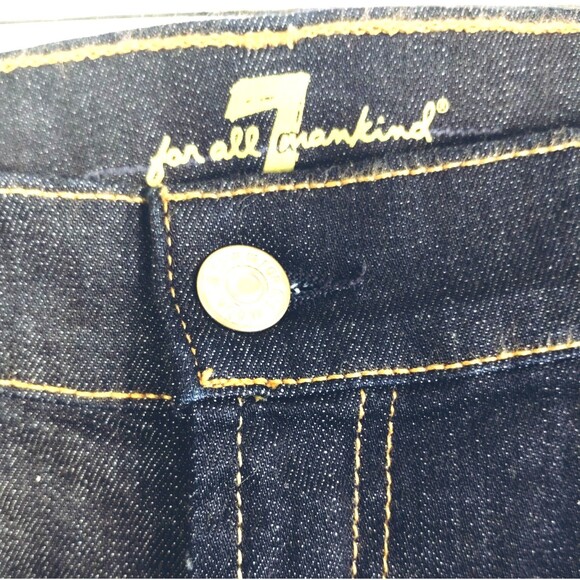 7 For All Mankind Jean Shorts Women's 30 Granola Bimbo Roll Cuff - Picture 2 of 10